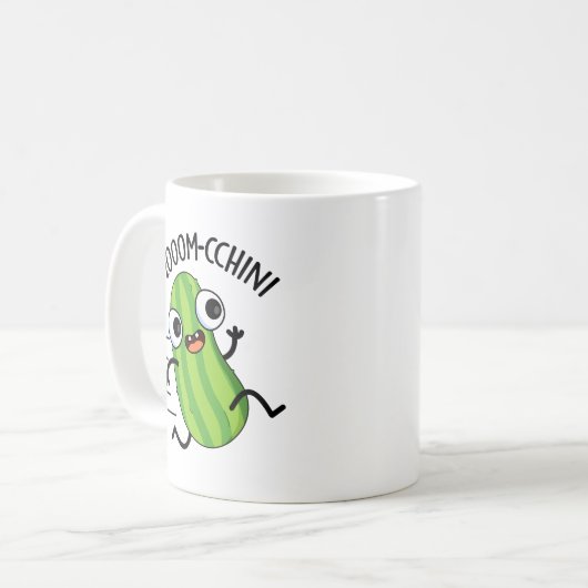 Mug Zoom-cchini Funny Zucchini Pun (Devant gauche)