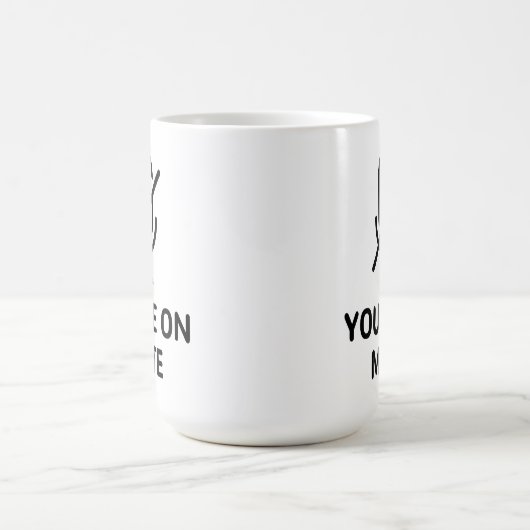 Mug Zoom/Équipes que vous êtes sur un appel vidéo muet (Centre)
