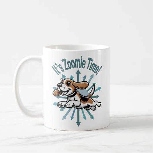 Mug Zoomie Time Beagle (Gauche)