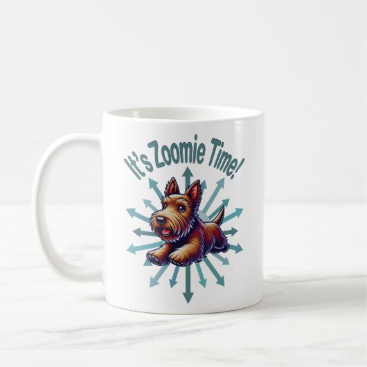 Mug Zoomie Time Brown Scotty (Gauche)