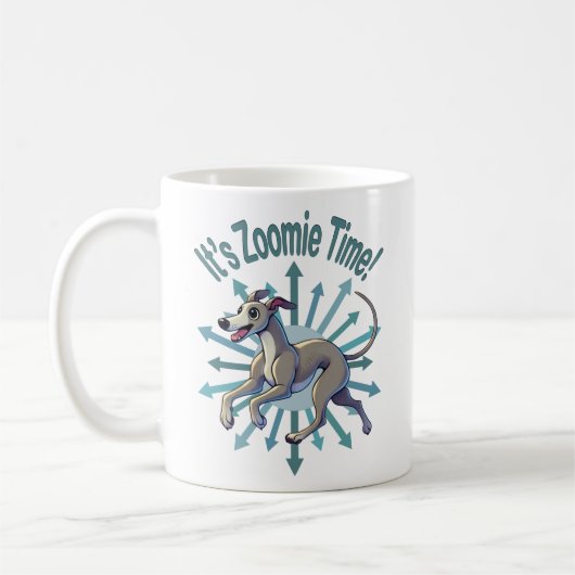 Mug Zoomie Time Greyhound (Gauche)