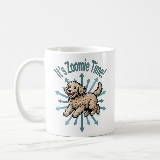 Mug Zoomie Time Labradoodle (Gauche)