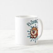 Mug Zoomie Time Pomeranian (Devant droit)