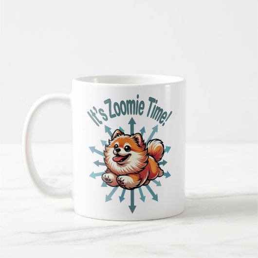 Mug Zoomie Time Pomeranian (Gauche)