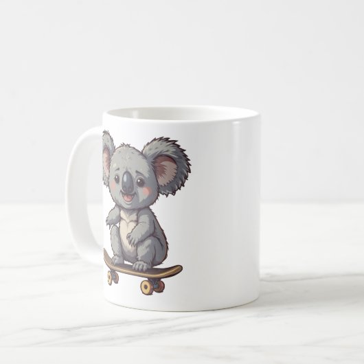 Mug Zooming Koala sur roues (Devant gauche)