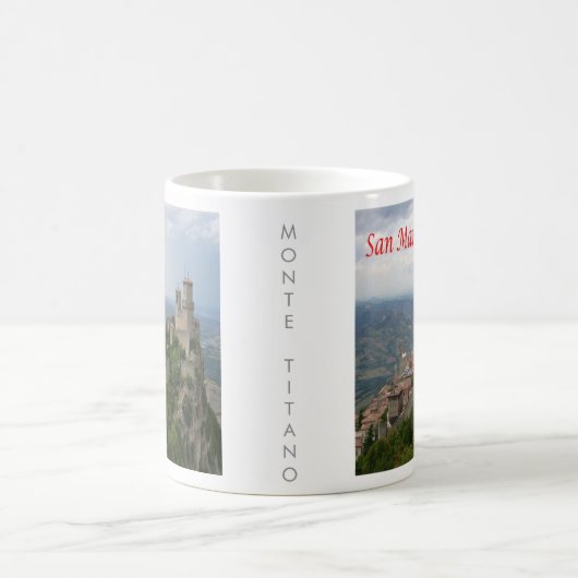 Mug zSM007 MONTE TITANO panorama, Saint-Marin, (Centre)