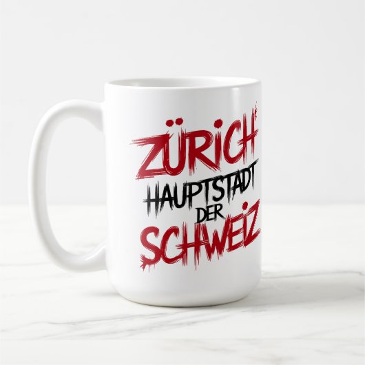 Mug Zurich, capitale de la Suisse (Gauche)