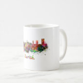 Mug Zurich skyline in watercolor (Devant droit)