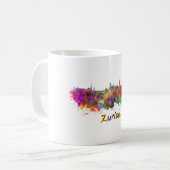 Mug Zurich skyline in watercolor (Devant gauche)