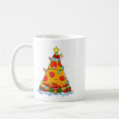 Mug Zza Christmas Tree Lights Santa Hat Fast Food Zza (Gauche)