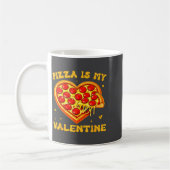 Mug Zza Is My Valentine Funny Valentines Day Heart  (Gauche)