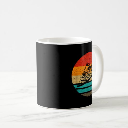Mug Zza Slice Retro Style Vintage  (Devant droit)