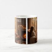 MugCozy Autumn Vibes Mug (Fireplace &(Custom Name) (Centre)