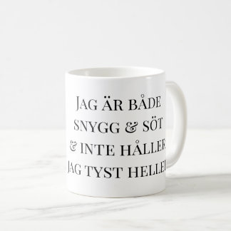 Mugg katt Jag är både snygg och söt Koffiemok