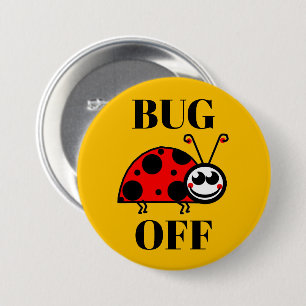 Muggen Uit Knop Koelkast Ronde Button 7,6 Cm