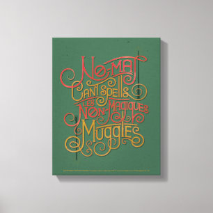 MUGGLE™ gelokaliseerde Grafische Vertalingen Canvas Afdruk