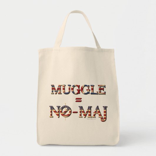 MUGGLE™ = NO-MAJ™ TOTE BAG (Voorkant)