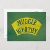 MUGGLE WORTHY™ BRIEFKAART (Voorkant / Achterkant)