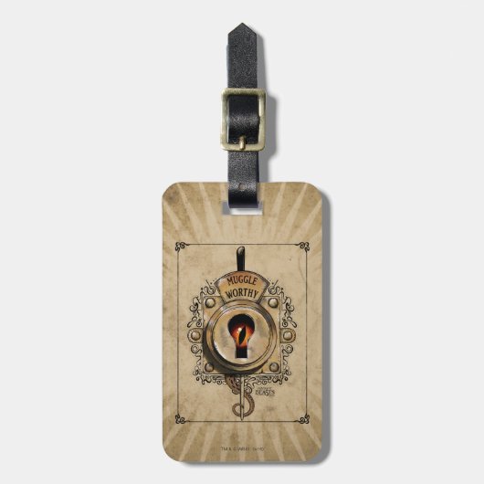 MUGGLE WORTHY™ Lock Bagagelabel (Voorkant verticaal)