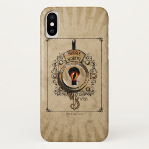 MUGGLE WORTHY™ Lock iPhone X Hoesje