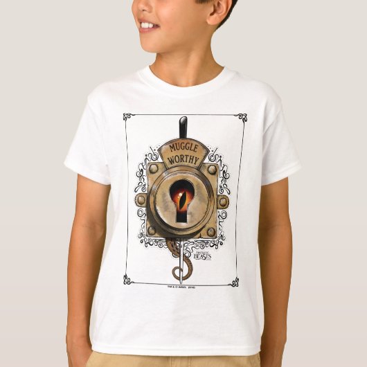 MUGGLE WORTHY™ Lock T-shirt (Voorkant)