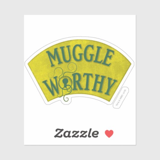 MUGGLE WORTHY™ STICKER (Vel)