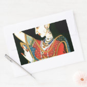 Mughal art rechthoekige sticker (Envelop)