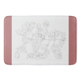 Mughal Design on a Bath Mat