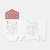 Mughal Design on a Favor Box Bedankdoosjes (Uitgevouwen)