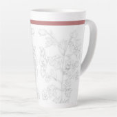 Mughal Design on a Large Latte Mug Latte Mok (Rechterhoek)