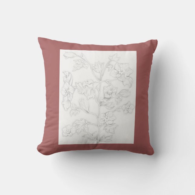Mughal Design on a Pillow Kussen (Voorkant)