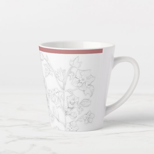 Mughal Design on a Small Latte Mug (Droite)