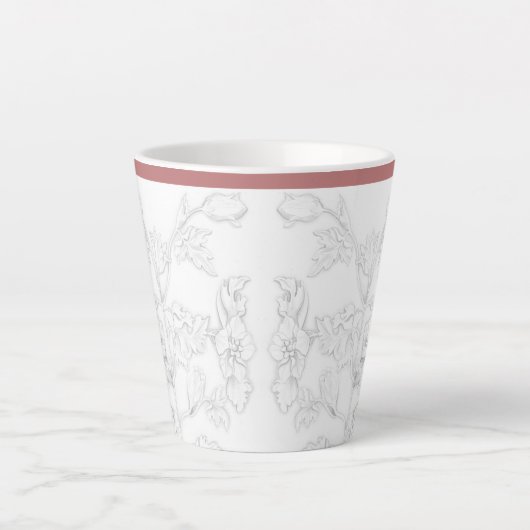 Mughal Design on a Small Latte Mug (Devant)