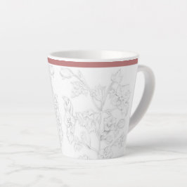 Mughal Design on a Small Latte Mug Latte Mok