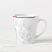 Mughal Design on a Small Latte Mug Latte Mok (Rechts)