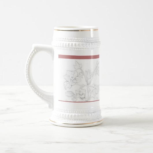 Mughal Design on a Stein Bierpul (Links)