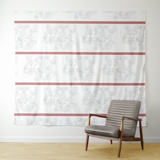 Mughal Design on Tapestry Wandkleed (In Situ (horizontaal))