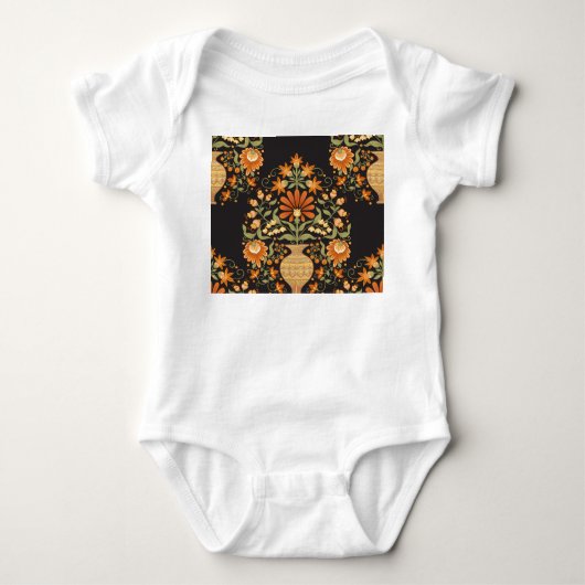 Mughal Fantasy: Retro Bloemenweelde Romper (Voorkant)