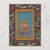 Mughal Indiaas Islam Perzisch Perzisch Elephant Briefkaart (Voorkant)