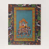 Mughal Indiaas Islam Perzisch Perzisch Elephant Legpuzzel (Verticaal)