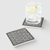 Mughal Jali Lattice Onderzetter (Zijkant)