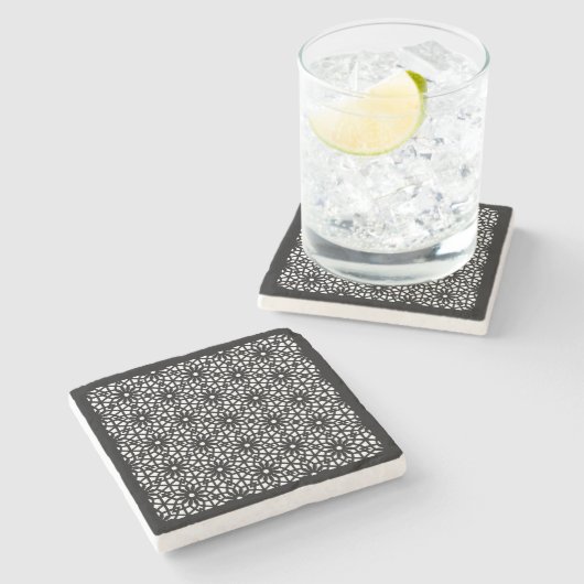 Mughal Jali Lattice Onderzetter (Zijkant)