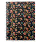 mughal motif ornament patroon met meerkleurige ach notitieboek (Voorkant)