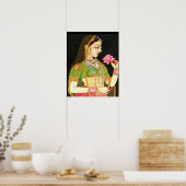 mughale kunst , indiaans meisje poster (Keuken)