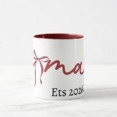 MugMama Bow Mug 2026 Cute Gift for Mom Minimalist  (Centre)