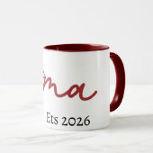 MugMama Bow Mug 2026 Cute Gift for Mom Minimalist  (Devant droit)