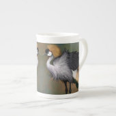Mugs à café avec Grue couronnée grise (Devant droit)