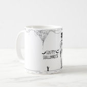 Mugs à café de marié squelette Halloween (Devant gauche)