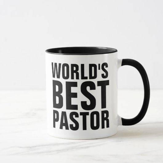 MUGS À CAFE DU MEILLEUR PASTEUR DU MONDE (Droite)