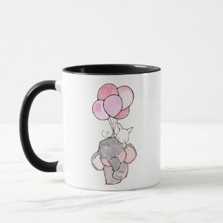 Mugs à café éléphant et lapin